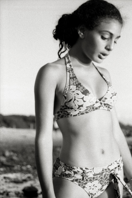 Girl in a bikini at West Neck Beach, Huntington, NY, fine art photography